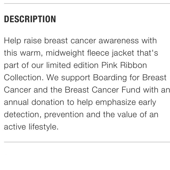 🌾 The North Face Women’s Pink Ribbon Tech Mezzaluna Hoodie SZ Small NF0A35E3 🌾 - Picture 11 of 11